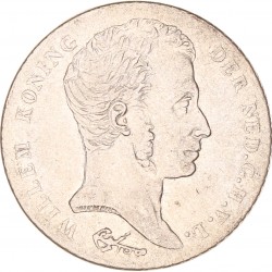 1 Gulden. Willem I. 1839. Zeer Fraai.
