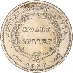 ¼ gulden. Willem I. 1826. FDC.