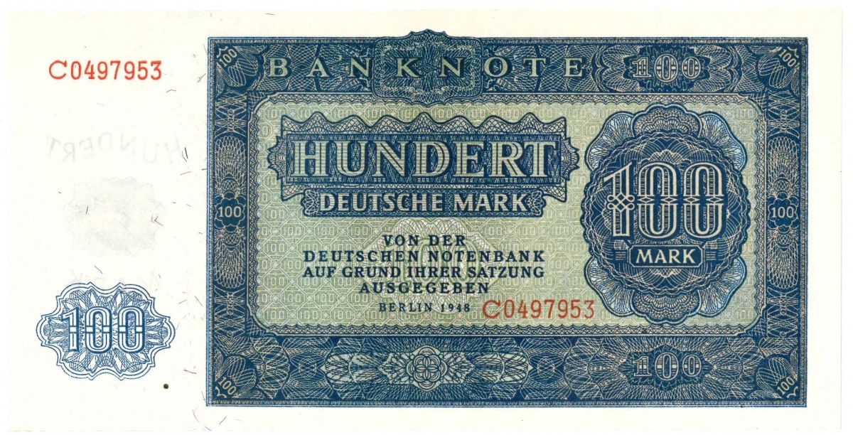 Germany. 100 Deutsche Mark. Banknote. Type 1948. - UNC.