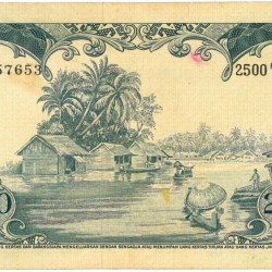 Indonesia. 2500 Rupiah. Banknote. Type 1957. Type Le Guan. - Extremely fine -.