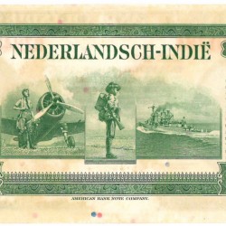 Netherlands-Indies. 50 gulden. Muntbiljet. Type 1943. - About UNC.