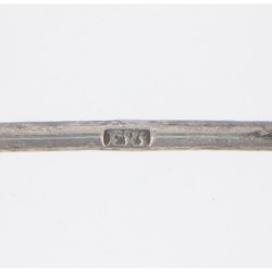(2) delig lot gespen zilver.