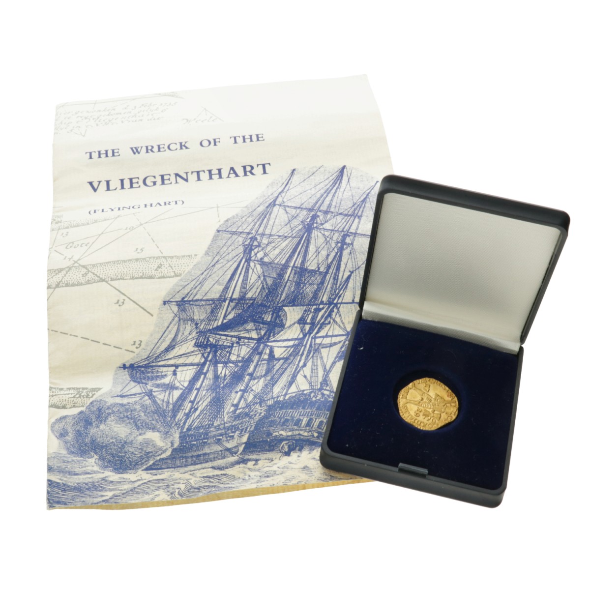 Gouden dukaat 'Vliegent Hart'. Utrecht. 1729. UNC -.