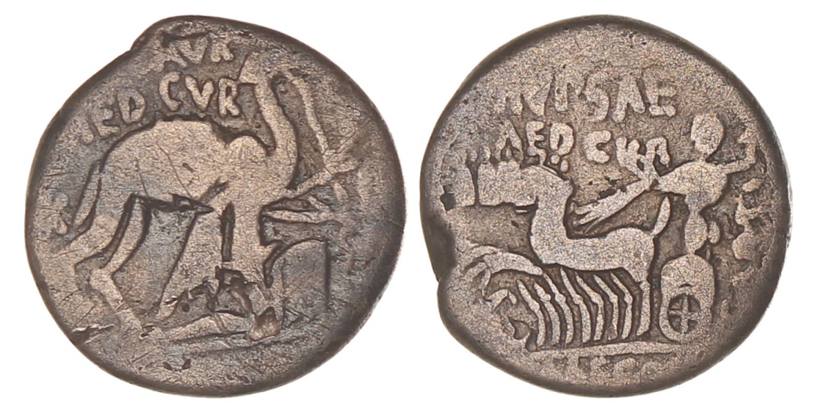 Roman Republic. M. Aemilius Scaurus. Denarius. N.D. (58 BC).