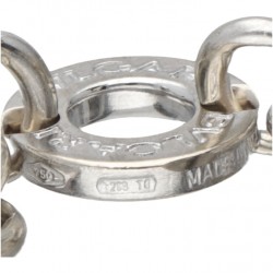 18 kt. Witgouden Bvlgari 'Charm' schakelarmband.