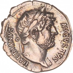 Roman empire. Hadrian. Denarius. N.D. (125 - 128 AD).