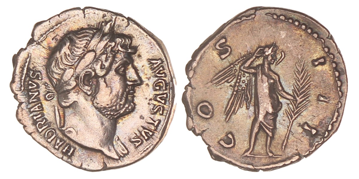 Roman empire. Hadrian. Denarius. N.D. (125 - 128 AD).