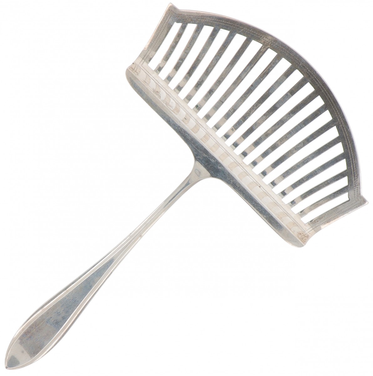 Aspergeschep "Hollands puntfilet" zilver.