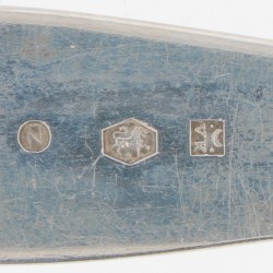 Aspergeschep "Hollands puntfilet" zilver.