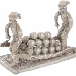 Miniatuur kaasdragers zilver.