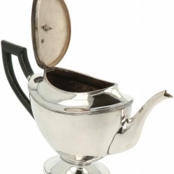 Koffiepot zilver.