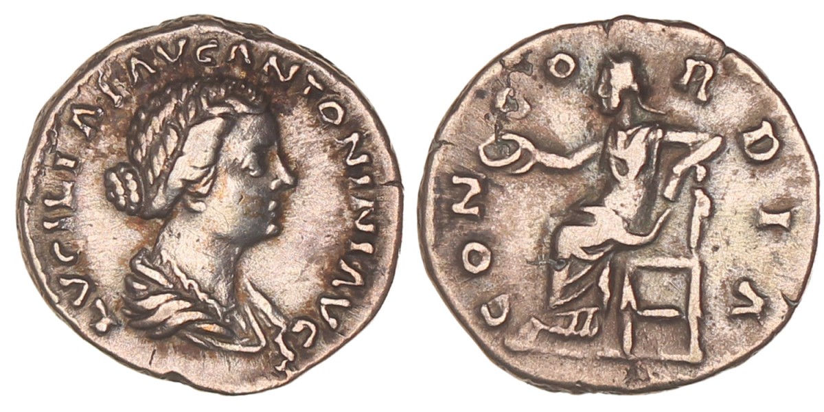 Roman empire. Lucilla. Denarius. N.D. (161 - 162 AD).