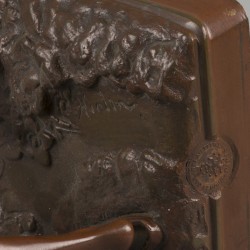 Louis-Auguste Hiolin (1846 - 1910), Een bronzen sculptuur van een waterdrager - Aguador, eind 19e eeuw.