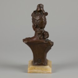 Georges van der Straeten (Gent 1856 - 1928 Gent), Art Nouveau buste van een aristocratische dame,  België,  ca. 1900.