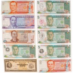 Philippines. Lot 20 notes. Banknote. Type ND. - UNC.