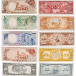 Philippines. Lot 20 notes. Banknote. Type ND. - UNC.