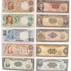 Philippines. Lot 20 notes. Banknote. Type ND. - UNC.