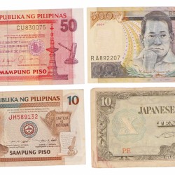 Philippines. Lot 16 notes. Banknote. Type ND. - Fine – UNC.