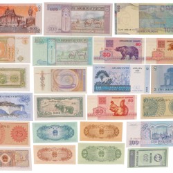 Lot. 100 Different World Banknotes. - UNC.