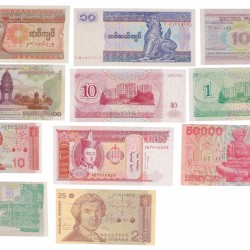 Lot. 100 Different World Banknotes. - UNC.