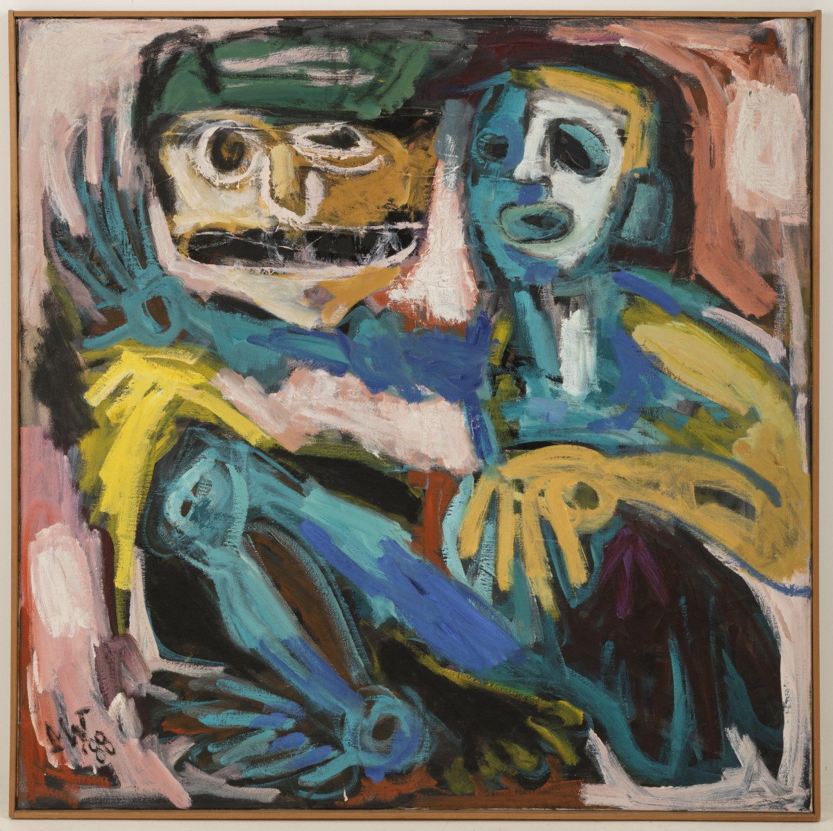 Martin Wordrager, (Amerzoden 1928 - 2011), Expressieve figuren.
