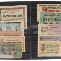 Germany. Lot 50 notes. Notgeld. Type 1923. - Fine – UNC.