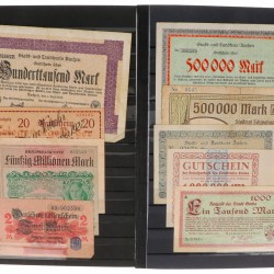 Germany. Lot 50 notes. Notgeld. Type 1923. - Fine – UNC.