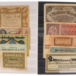 Germany. Lot 50 notes. Notgeld. Type 1923. - Fine – UNC.