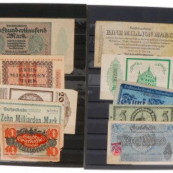 Germany. Lot 50 notes. Notgeld. Type 1923. - Fine – UNC.