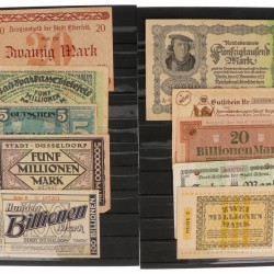 Germany. Lot 50 notes. Notgeld. Type 1923. - Fine – UNC.