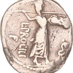 Roman Republic. L. Procilius. Denarius. N.D. (80 BC).
