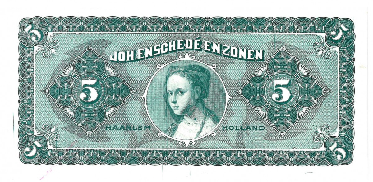 Nederland. 5 gulden. Proefdruk. Type ND. - UNC.