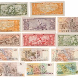 Brazil. Lot 22 notes. Banknote. Type ND. - UNC.