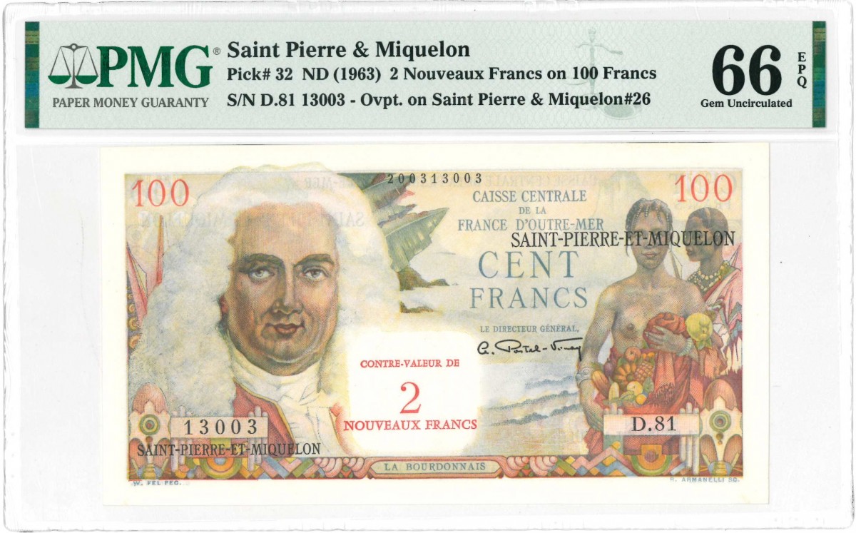 France. 100 Francs. Banknote. Type 1963. - UNC.