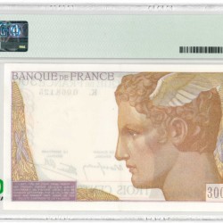 France. 300 Francs. Banknote. Type 1938. - About UNC.