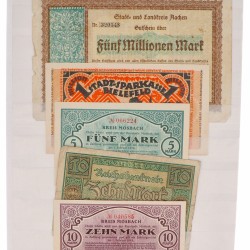 Germany. Lot 50 notes. Notgeld. Type 1923. - Fine – UNC.