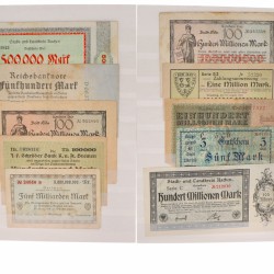 Germany. Lot 50 notes. Notgeld. Type 1923. - Fine – UNC.