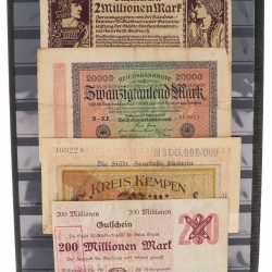 Germany. Lot 50 notes. Notgeld. Type 1923. - Fine – UNC.