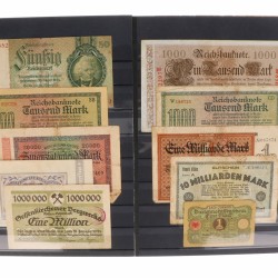 Germany. Lot 50 notes. Notgeld. Type 1923. - Fine – UNC.