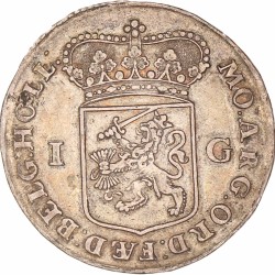 1 gulden -generaliteits-. Holland. 1748. Zeer Fraai +.