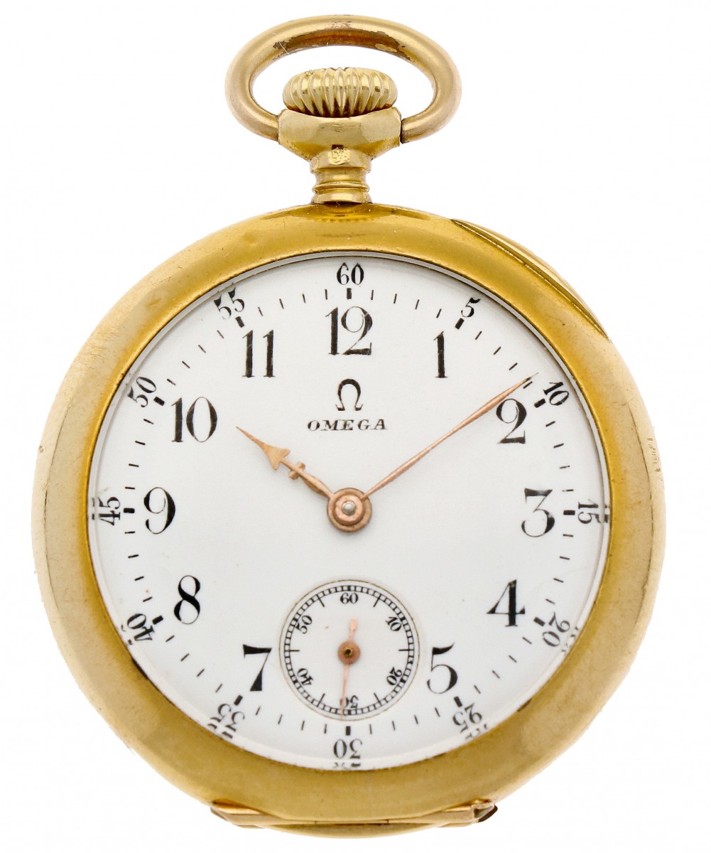 Zakhorloge Omega goud - Dameszakhorloge - Handopwindbaar - Ca. 1910.