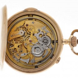 Gouden Savonette Chronograaf - Herenzakhorloge - ca. 1889.