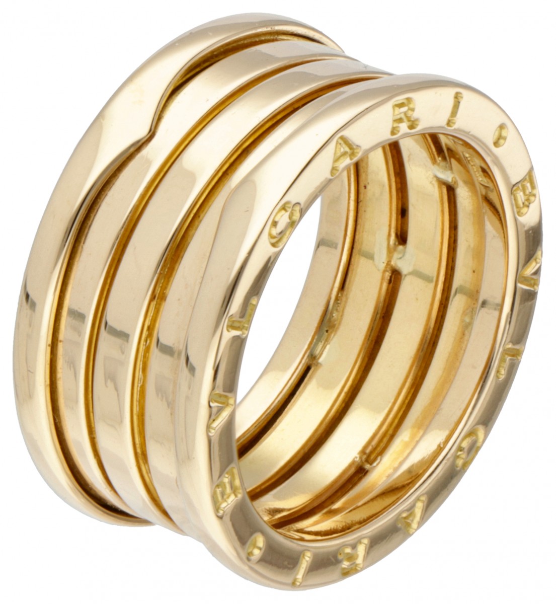 18 kt. Geelgouden Bvlgari B.Zero1 4-band ring.