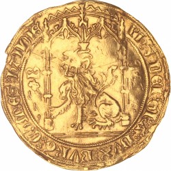 Gouden leeuw. Henegouwen. Valenciennes. Filips de goede. Z.j. (1454 - 1466). Zeer Fraai -.