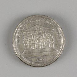 Johann Thomas Stettner (Nürnberg 1785 – 1872 Tiersdorf), Een Steck medaille/ Stecktaler of schroefmedaille - overwinning van de Rheinbund op de Fransen, 1813.