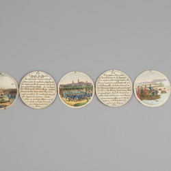 Johann Thomas Stettner (Nürnberg 1785 – 1872 Tiersdorf), Een Steck medaille/ Stecktaler of schroefmedaille - overwinning van de Rheinbund op de Fransen, 1813.