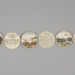 Johann Thomas Stettner (Nürnberg 1785 – 1872 Tiersdorf), Een Steck medaille/ Stecktaler of schroefmedaille - overwinning van de Rheinbund op de Fransen, 1813.