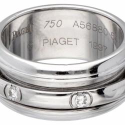 18 kt. Witgouden Piaget 'Possession' ring bezet met ca. 0.12 ct. diamant.