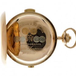 Chronograaf Minuten Repetitie Ankergang Savonette - Herenzakhorloge - ca. 1900.