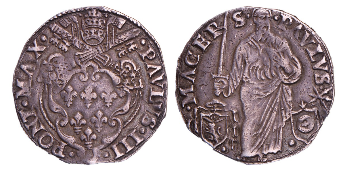 Italian states. Papal states - Macerata. Paul III. Giulio. N.D. (1534-1549).